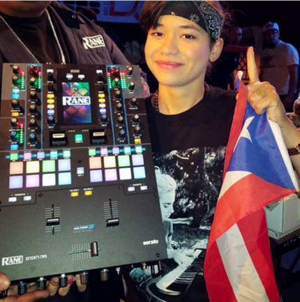 DJ Perly con la Rane 72